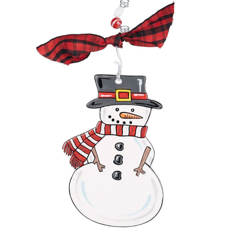 Tophat Snowman Ornament